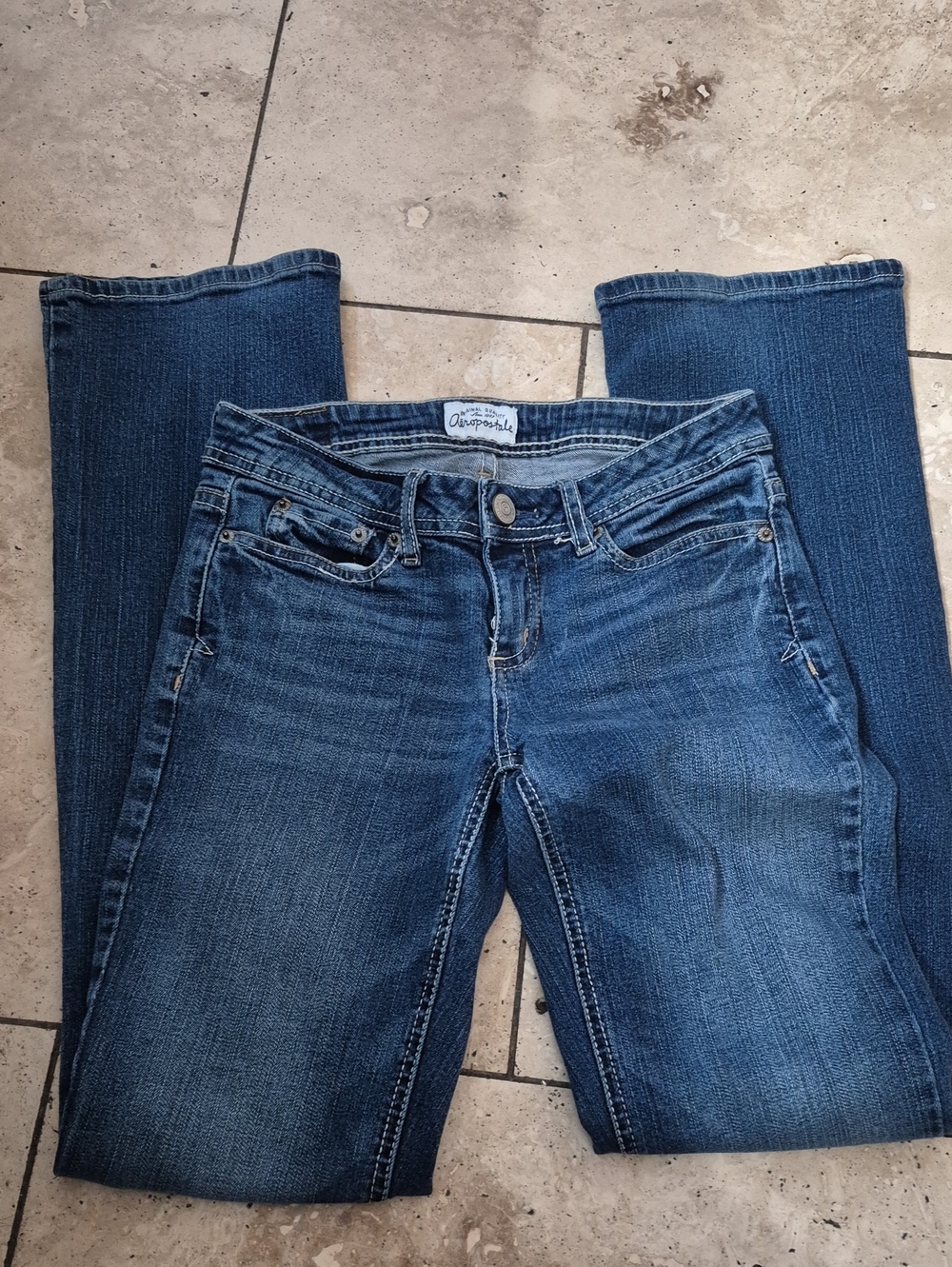 Aeropostale Women's Medium Blue Boot-Cut Jeans